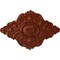 Ekena Millwork Ashford Ceiling Medallion, Hand-Painted Firebrick, 42 3/4"W x 28 7/8"H x 1"P CM42X28ASFIF - alternate 1